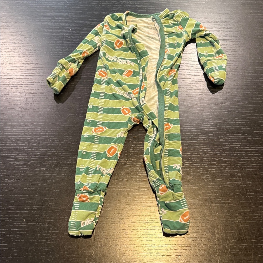 Angel Dear Green Football Pattern Footie